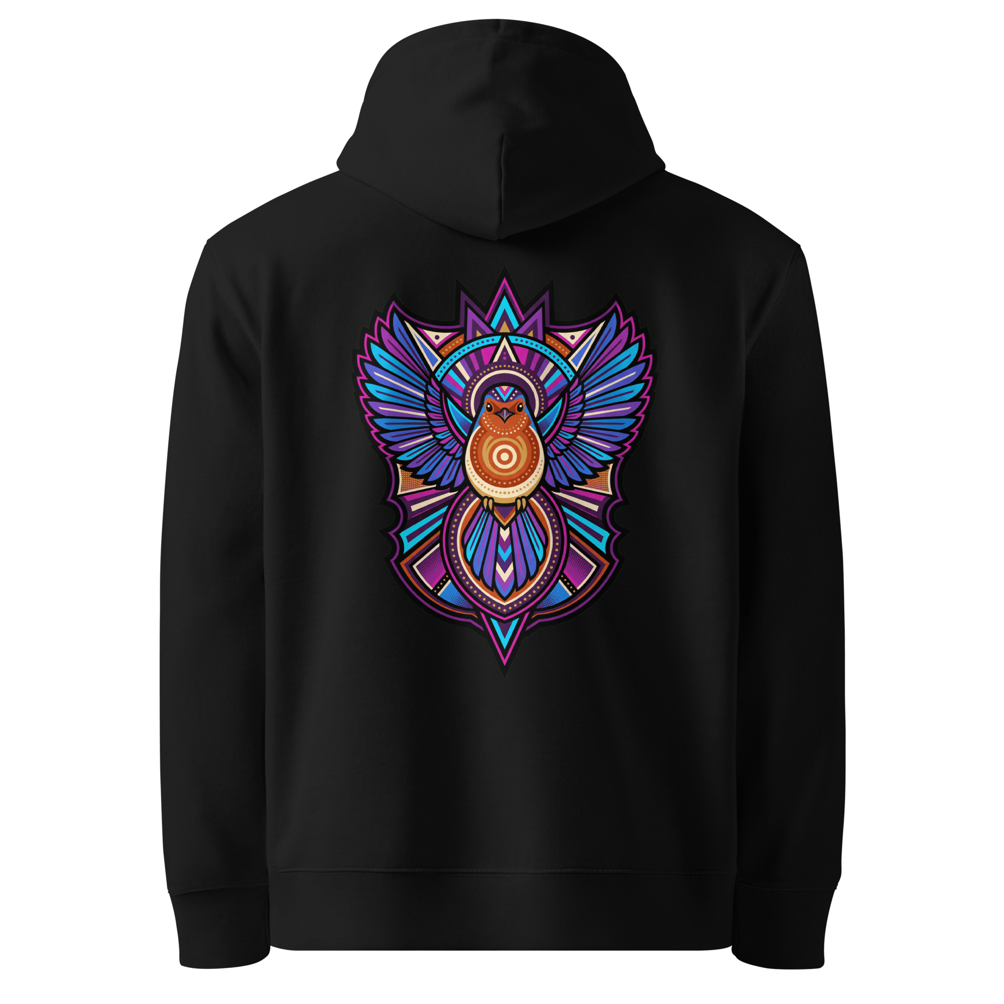 Winged Emblem Hoodie - Abstract Robin