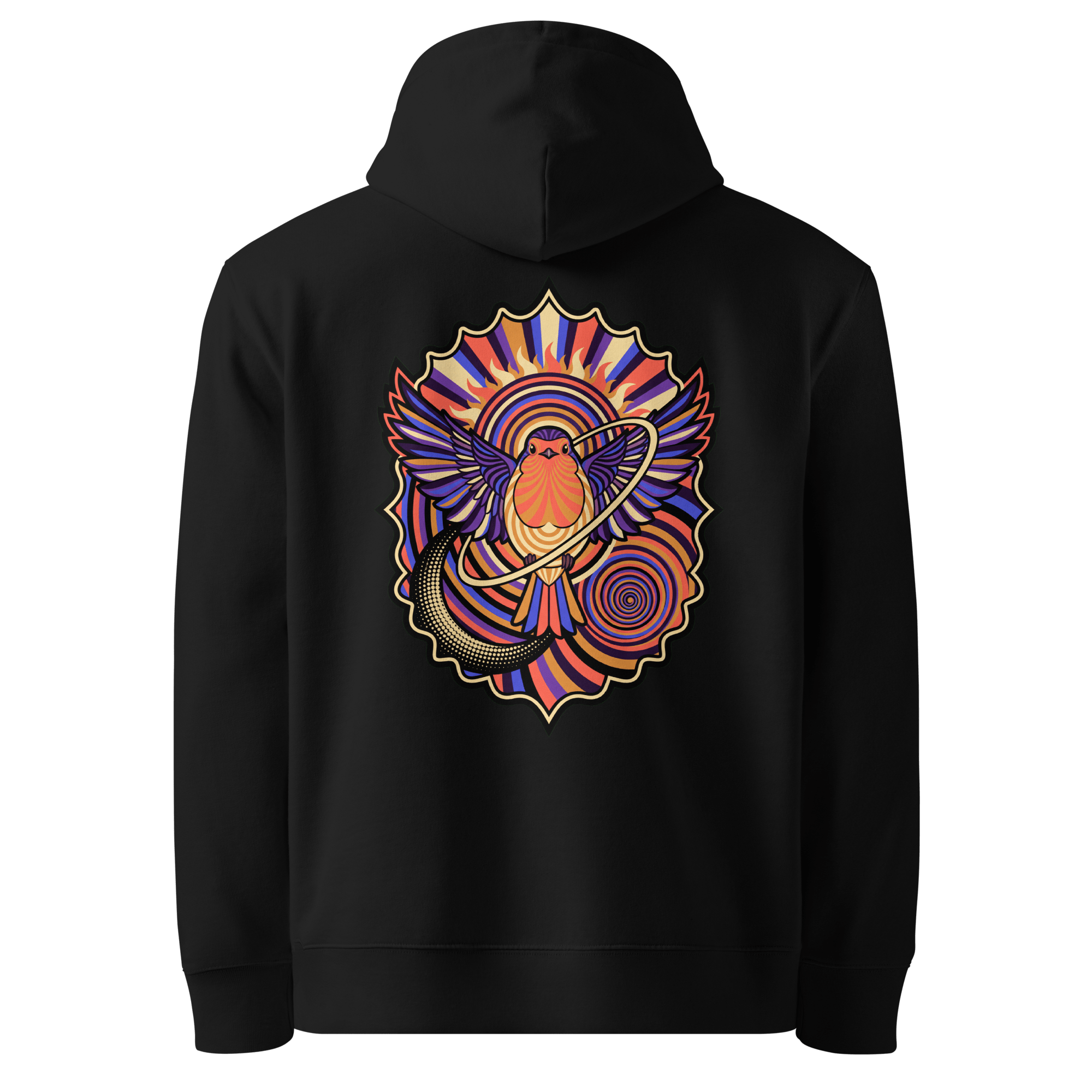Gilded Medallion Hoodie - Abstract Robin