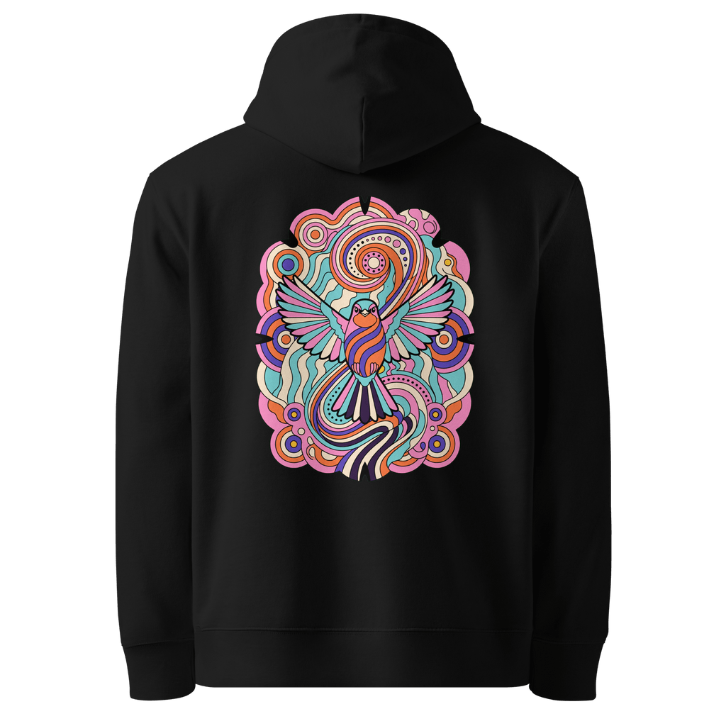 Pastel Marble Hoodie - Abstract Robin