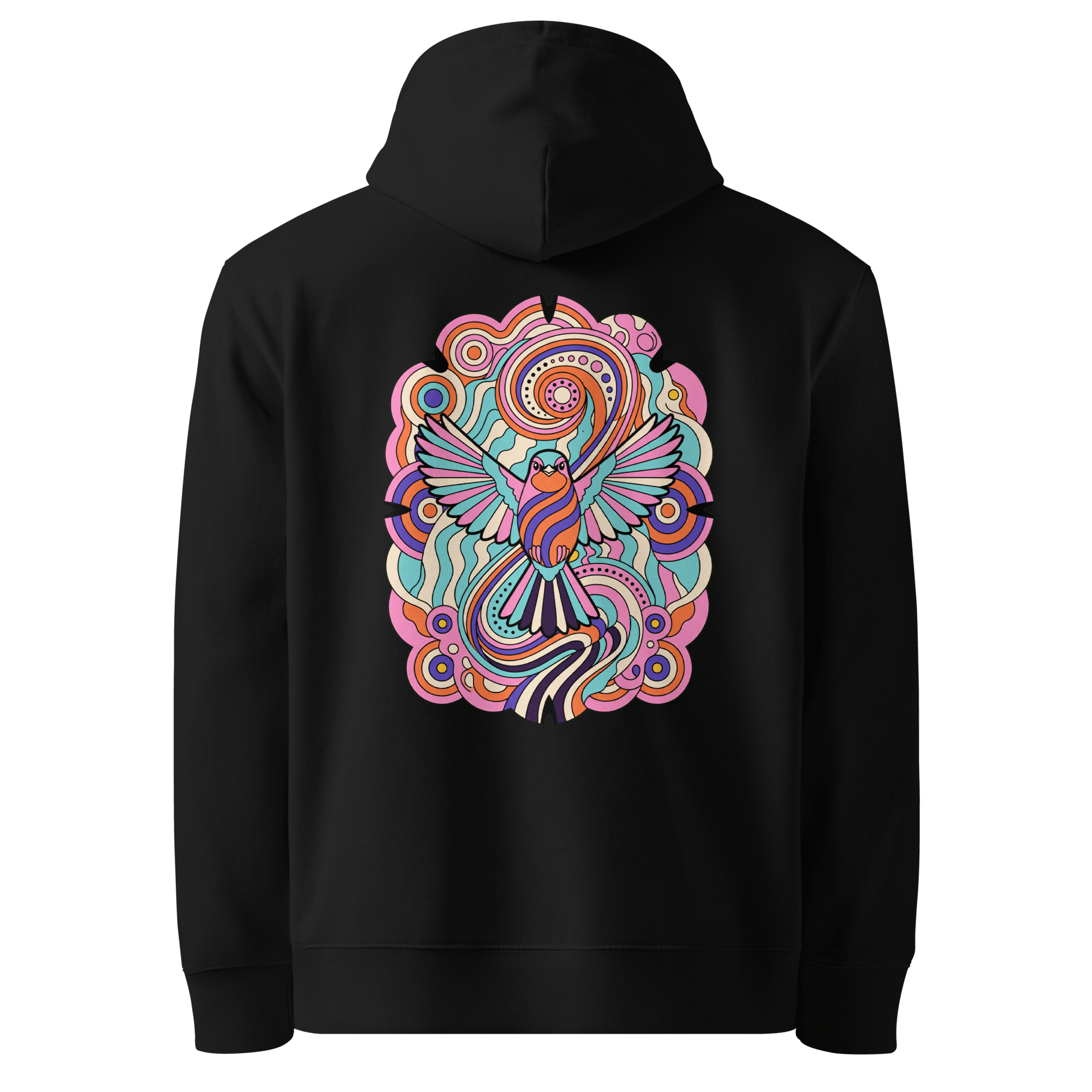 Pastel Marble Hoodie - Abstract Robin