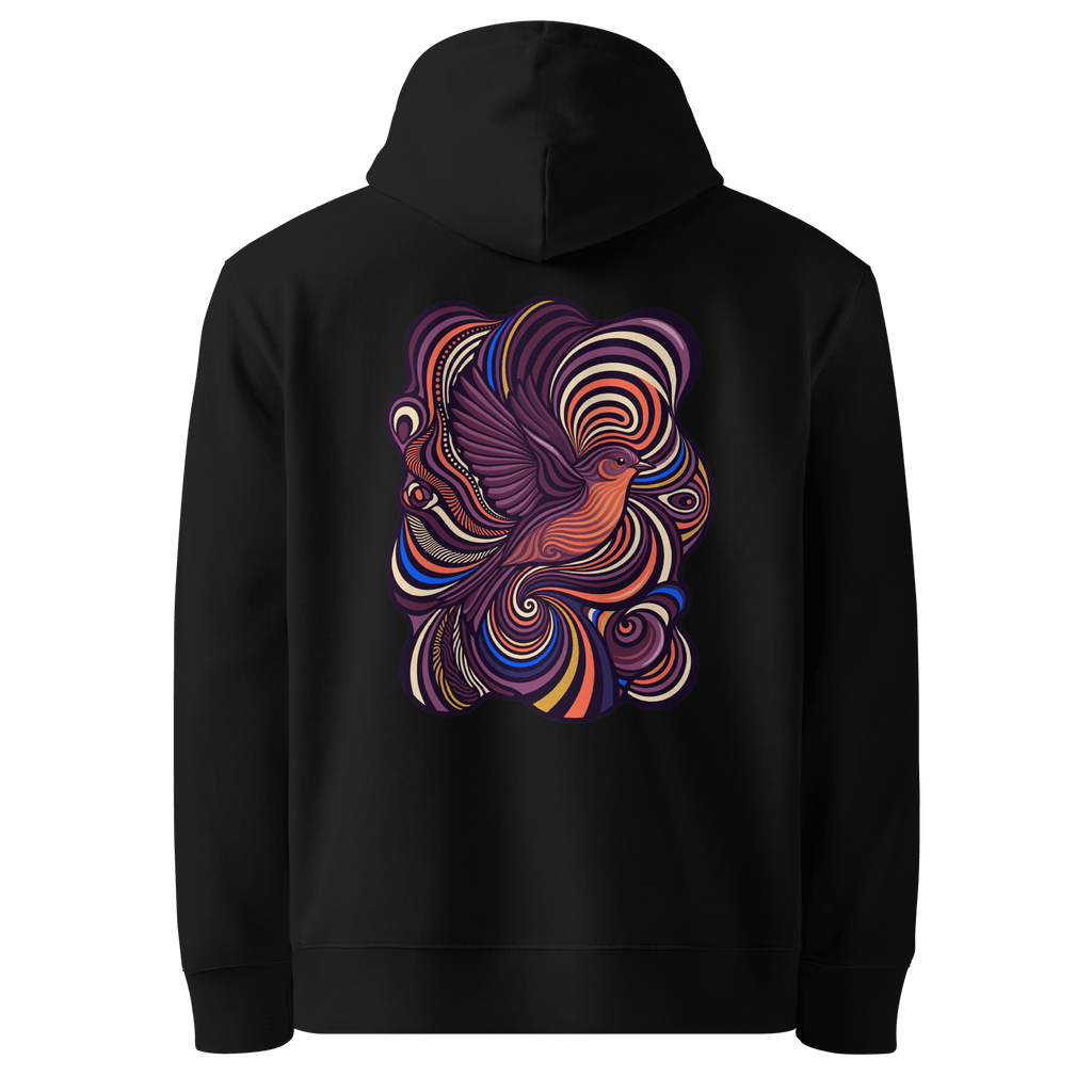 Wave Flight Hoodie - Abstract Robin