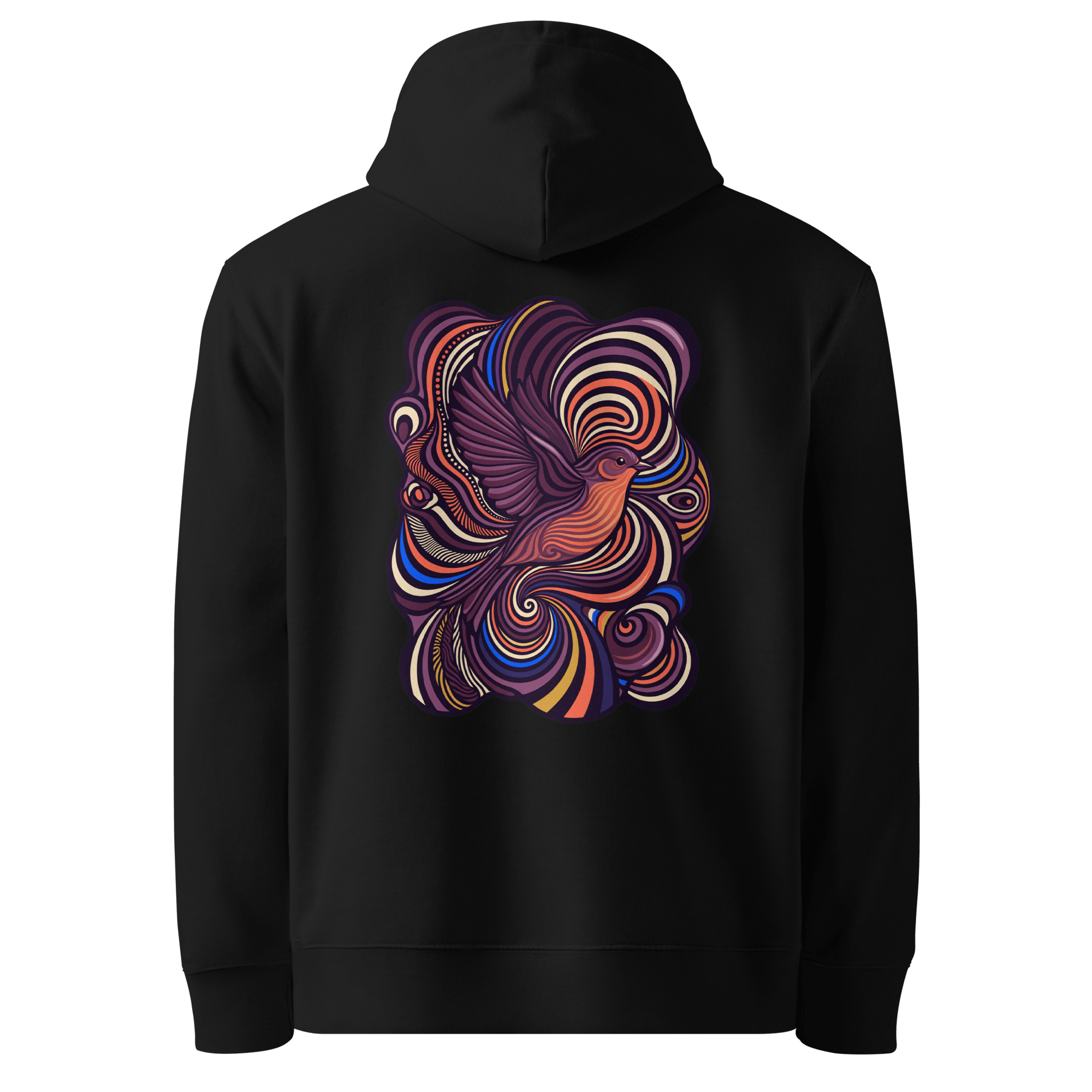 Wave Flight Hoodie - Abstract Robin