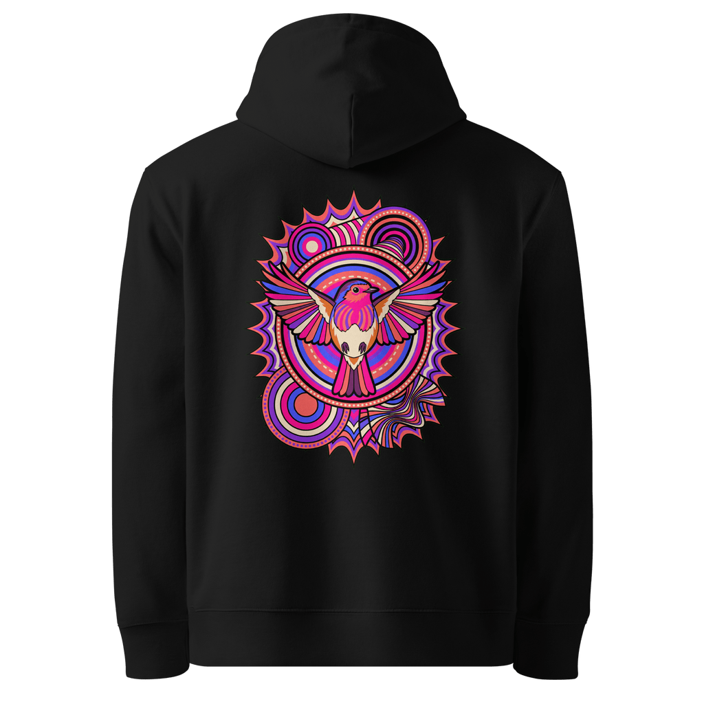 Kaleidoscope Totem Hoodie - Abstract Robin