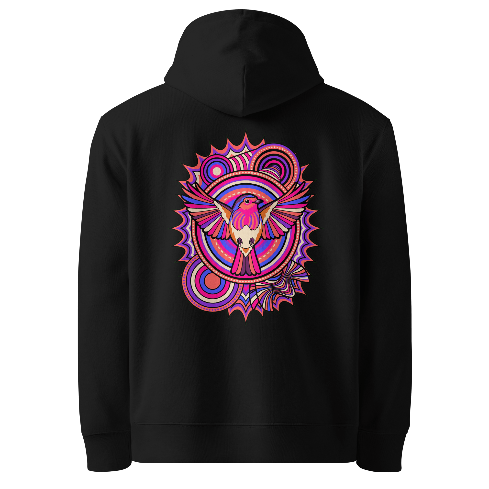 Kaleidoscope Totem Hoodie - Abstract Robin