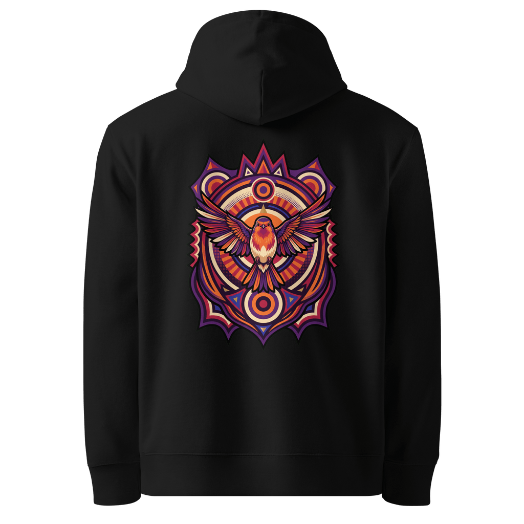 Totem Crest Hoodie - Abstract Robin