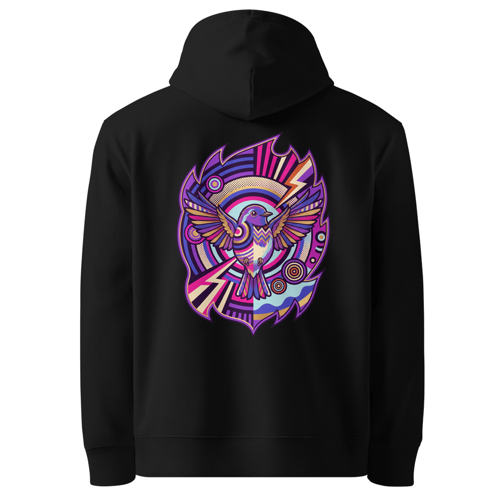 Cubist Wingspan Hoodie - Abstract Robin