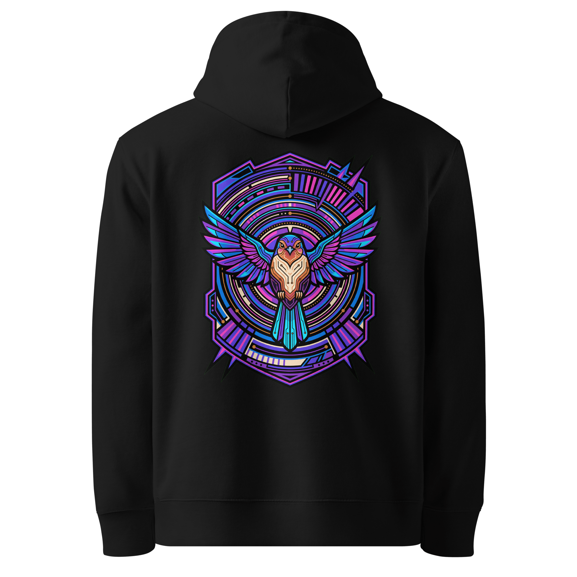 Hypnotic Tunnel Hoodie - Abstract Robin