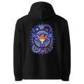 Azure Plume Crest Hoodie - Abstract Robin