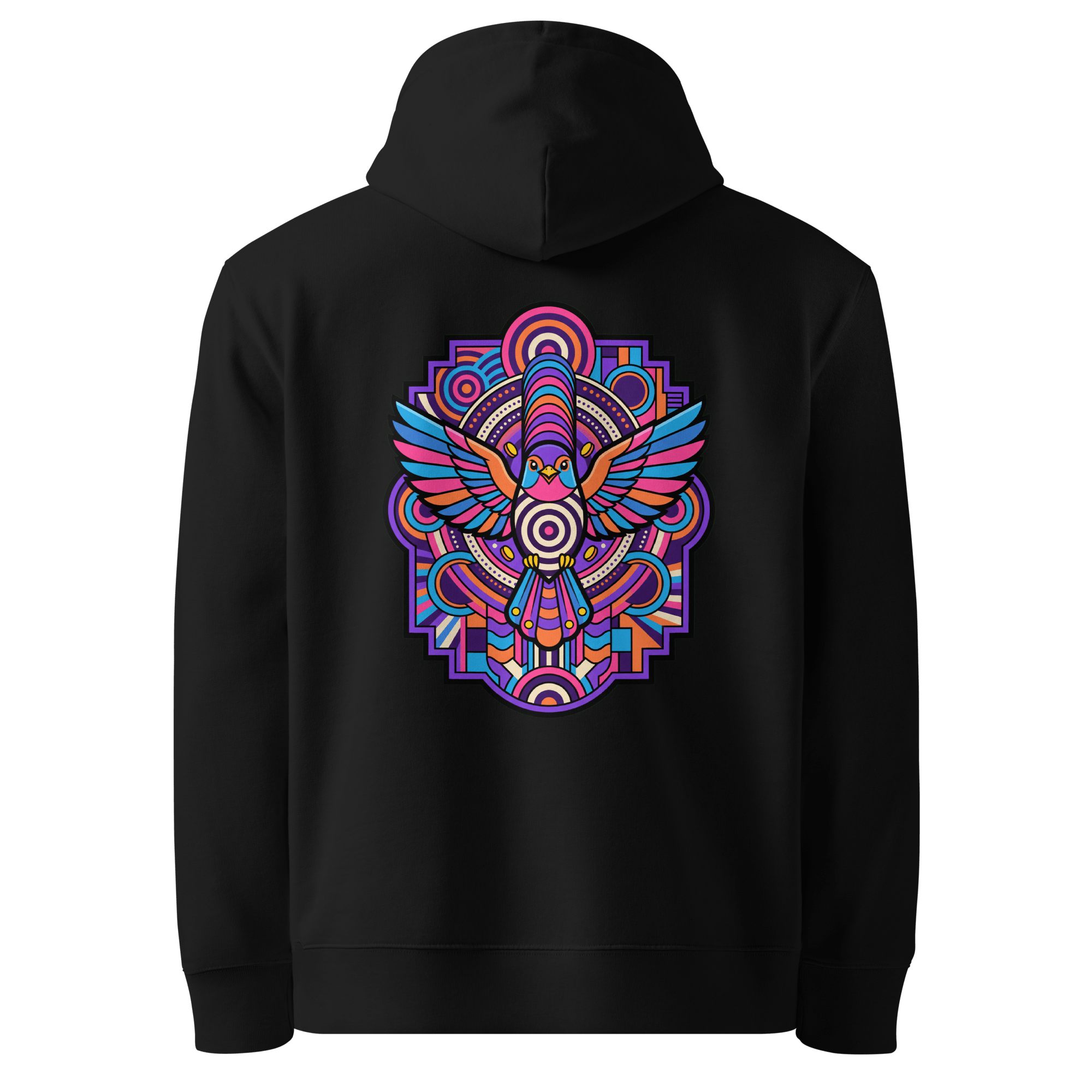 Cobalt Totem Hoodie - Abstract Robin