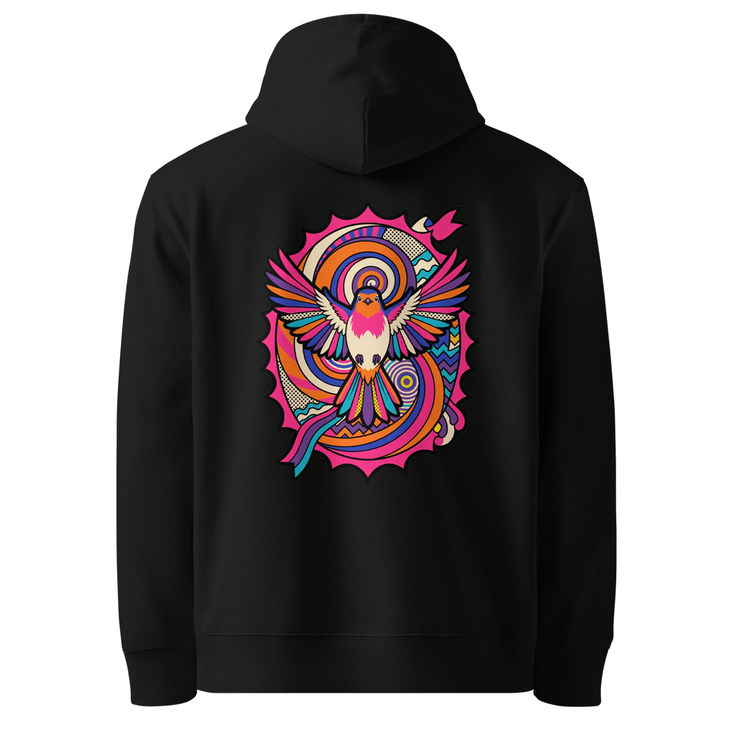 Comet Tail Hoodie - Abstract Robin