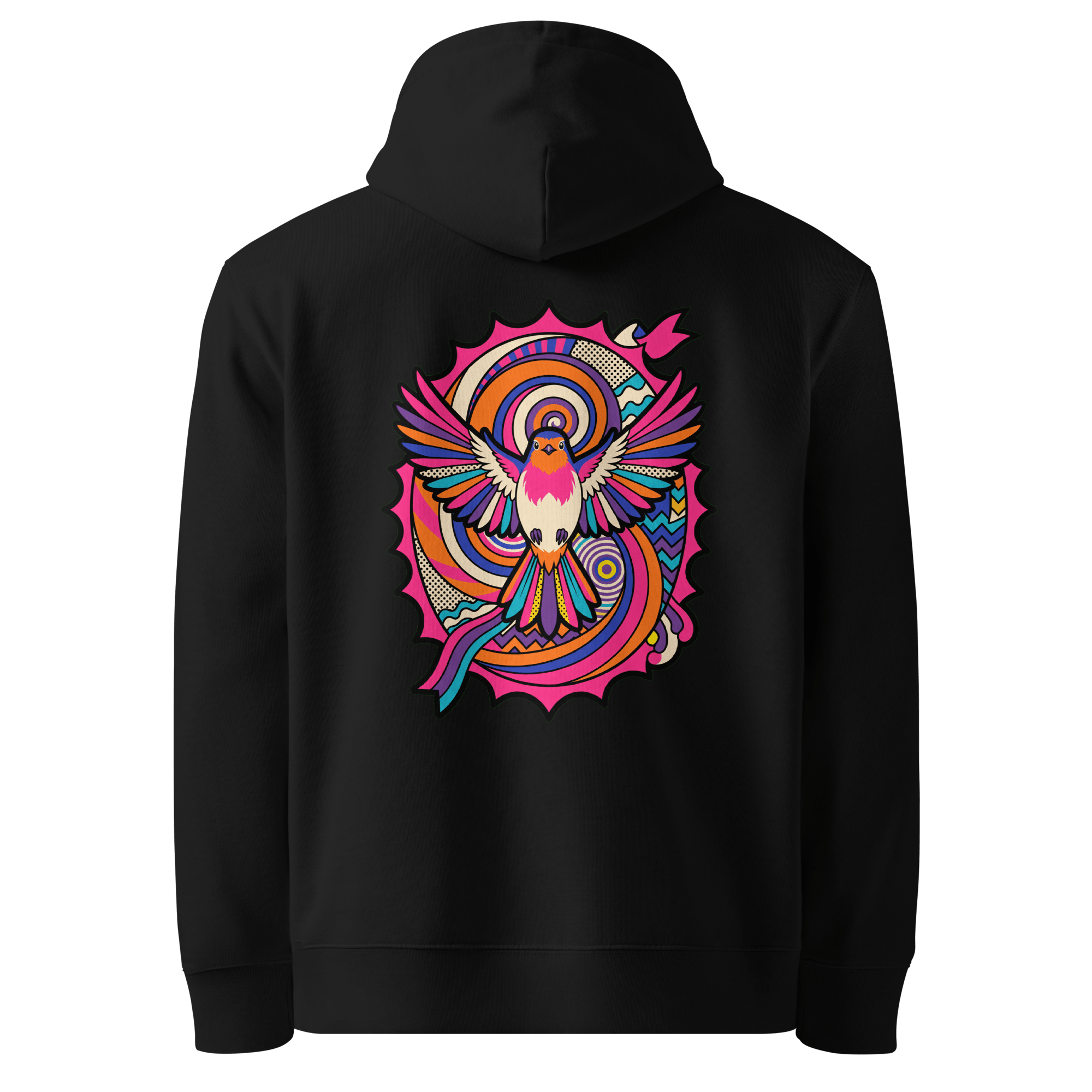 Comet Tail Hoodie - Abstract Robin