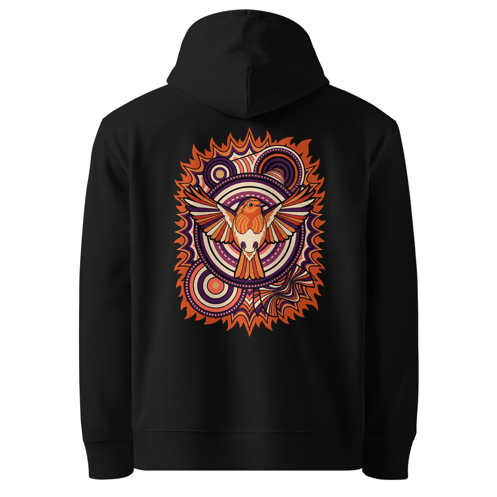 Ember Mandala Hoodie - Abstract Robin