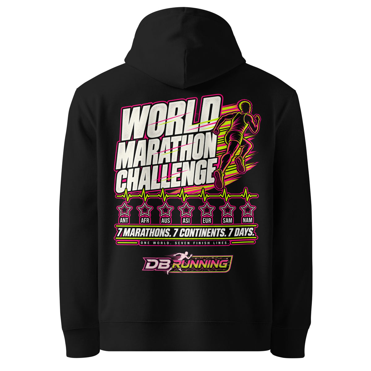 World Marathon Challenge Male - Hoodie - DB Running
