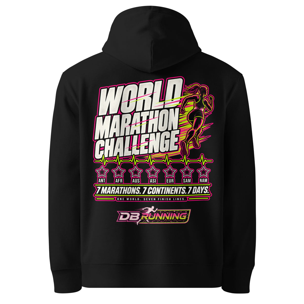 World Marathon Challenge Female - Hoodie - DB Running