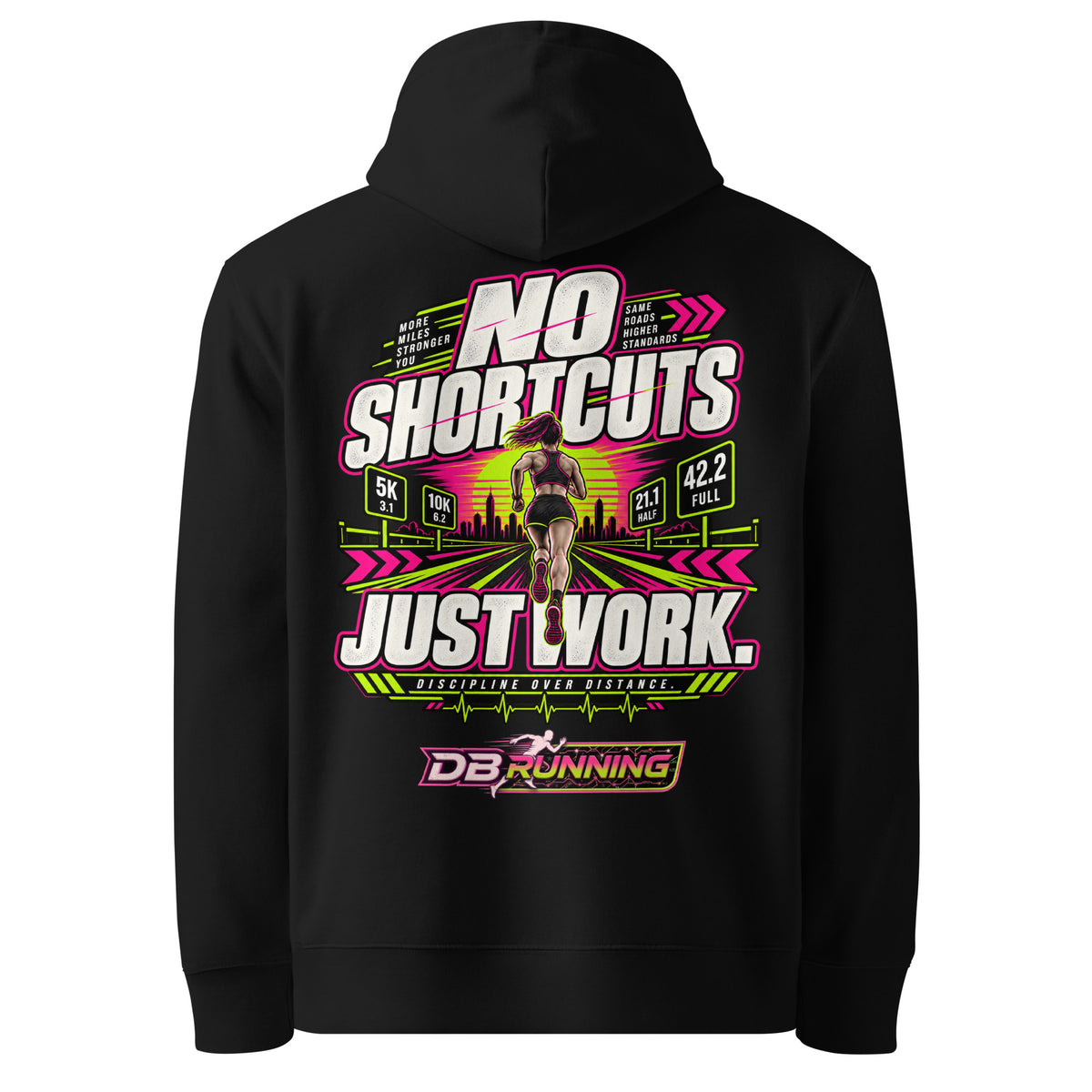 No Shortcuts Female - Hoodie - DB Running