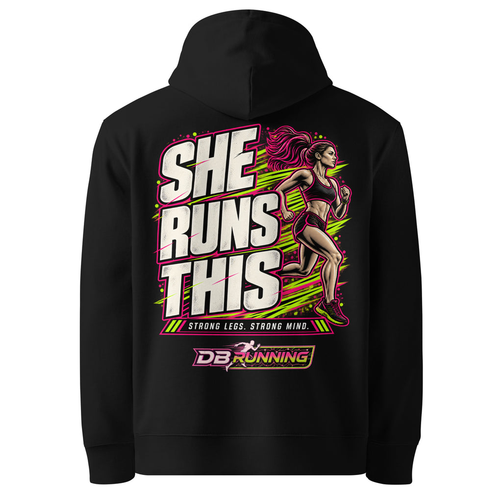 She Runs This - Hoodie - DB Running