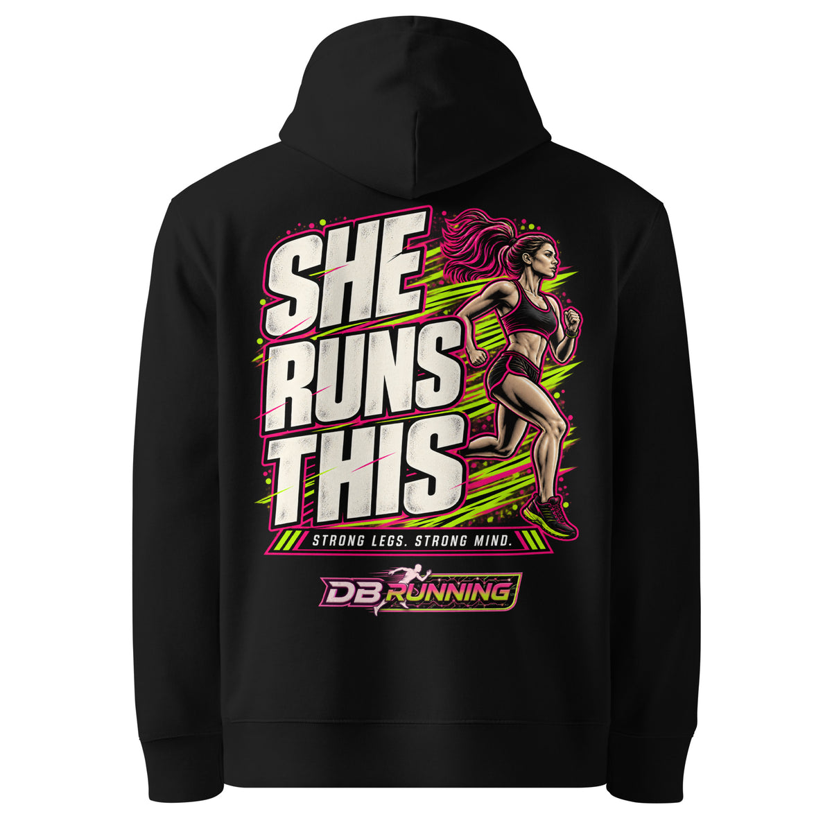 She Runs This - Hoodie - DB Running