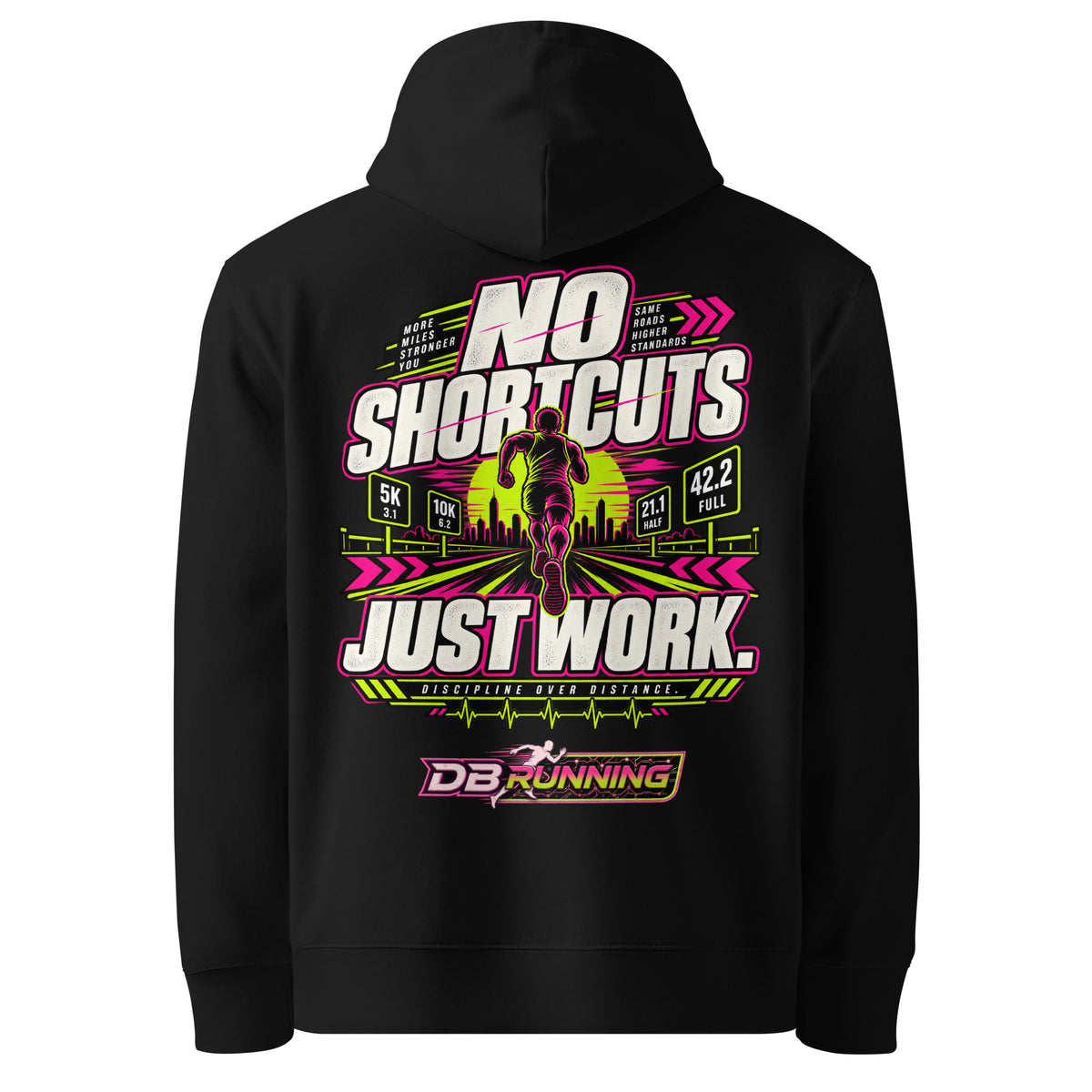 No Shortcuts Male - Hoodie - DB Running