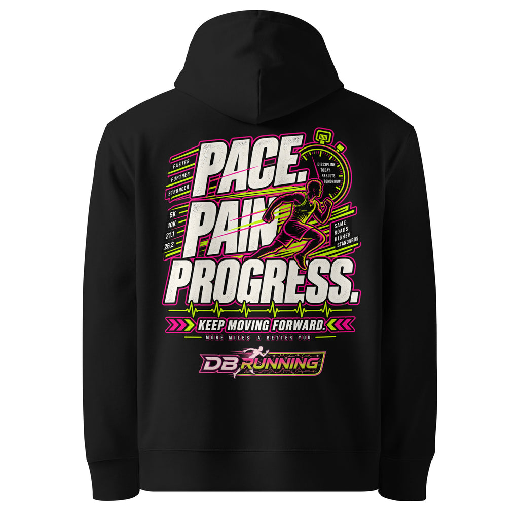 Pace. Pain. Progress Male - Hoodie - DB Running