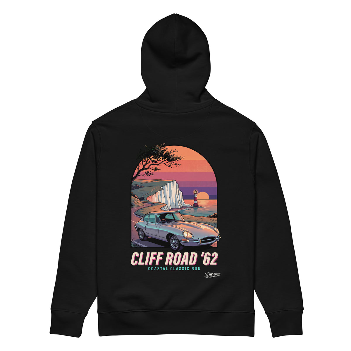 E Type Cliff Road Hoodie - Dean's Classic Cars