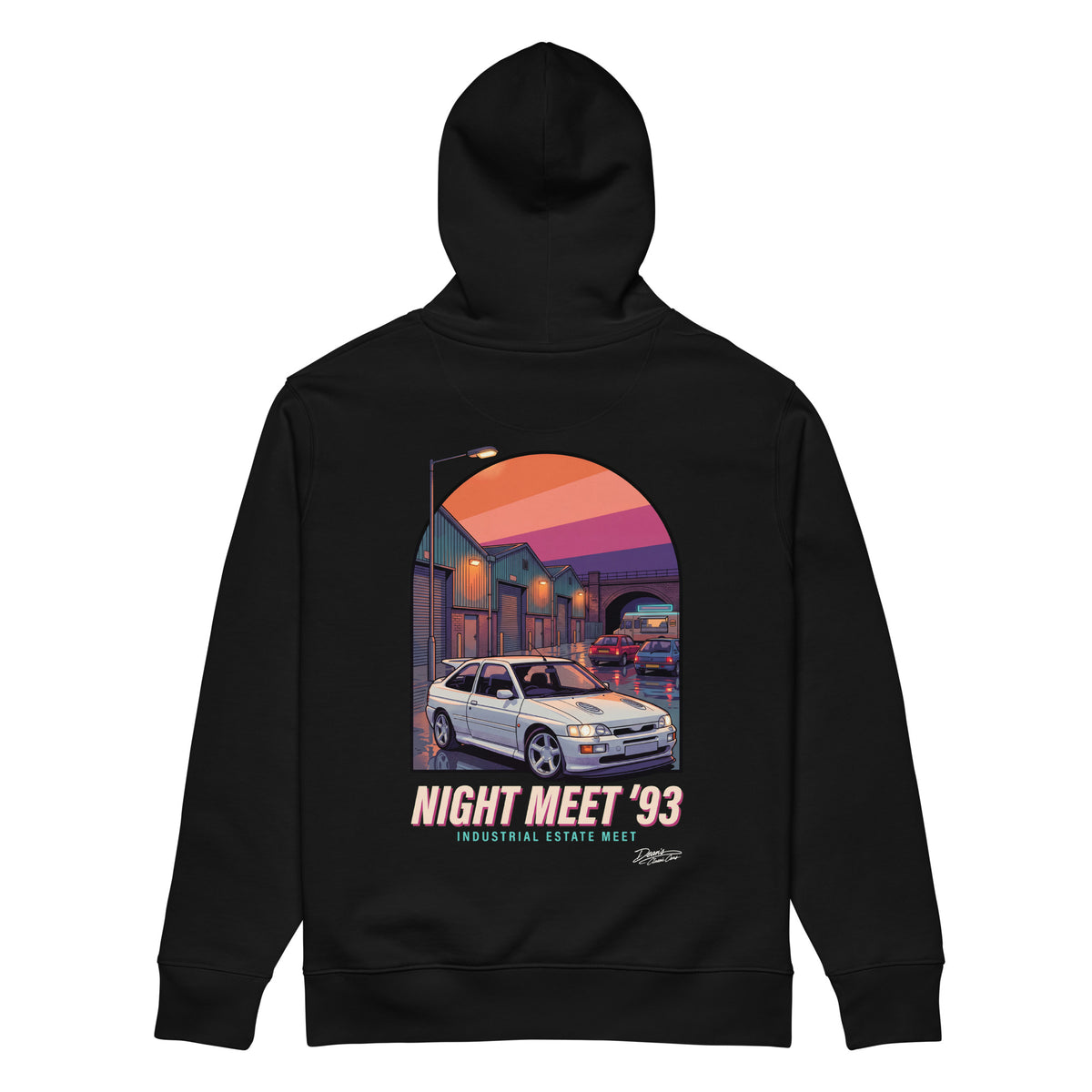 Escort Cosworth Night Meet Hoodie - Dean's Classic Cars