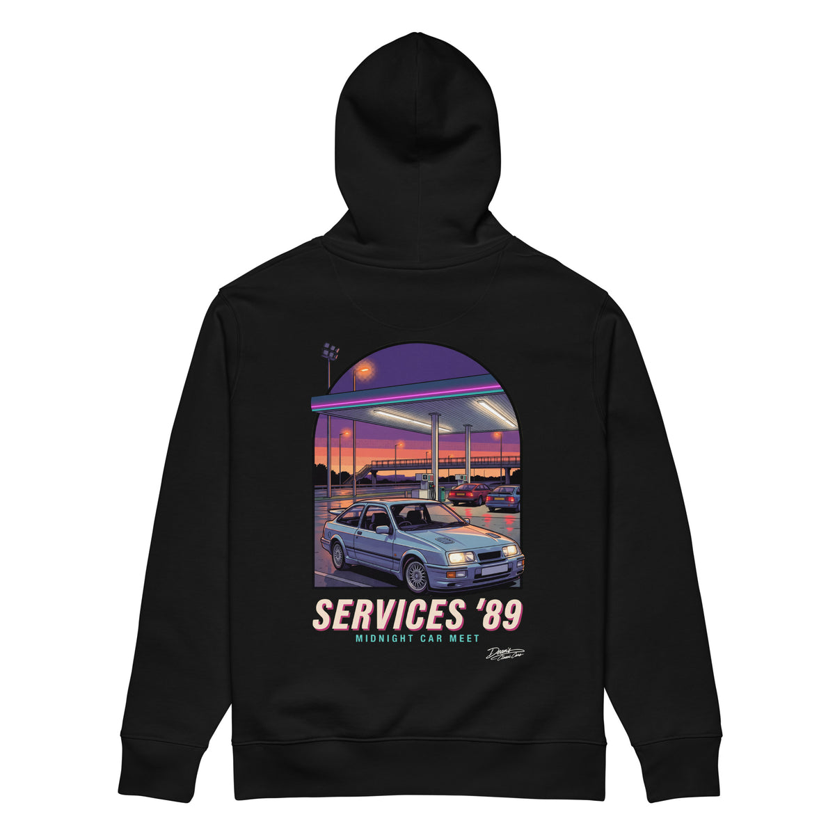 Sierra Cosworth Midnight Services Hoodie - Dean's Classic Cars