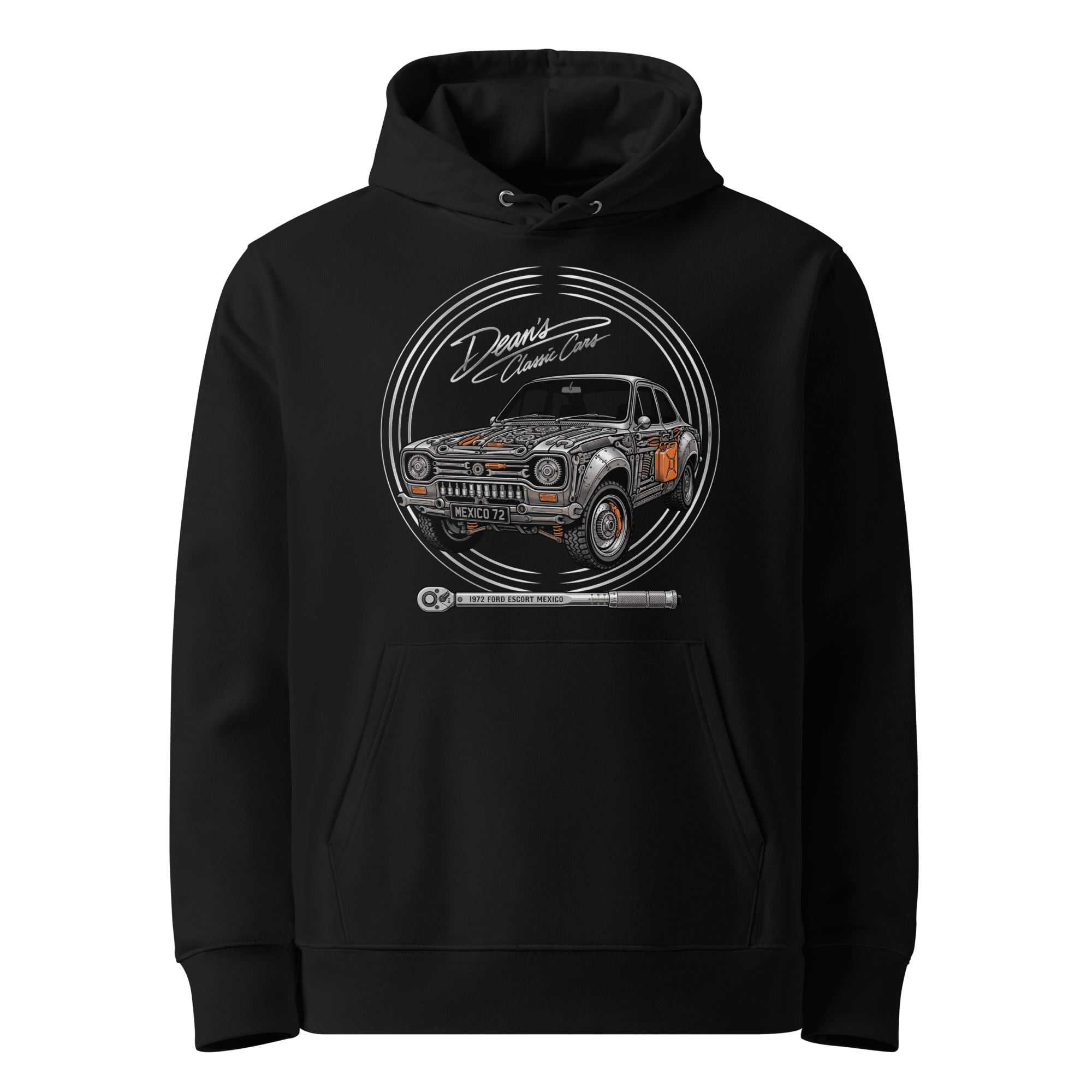 Escort Mexico Rally Forged Hoodie - Dean's Classic Cars