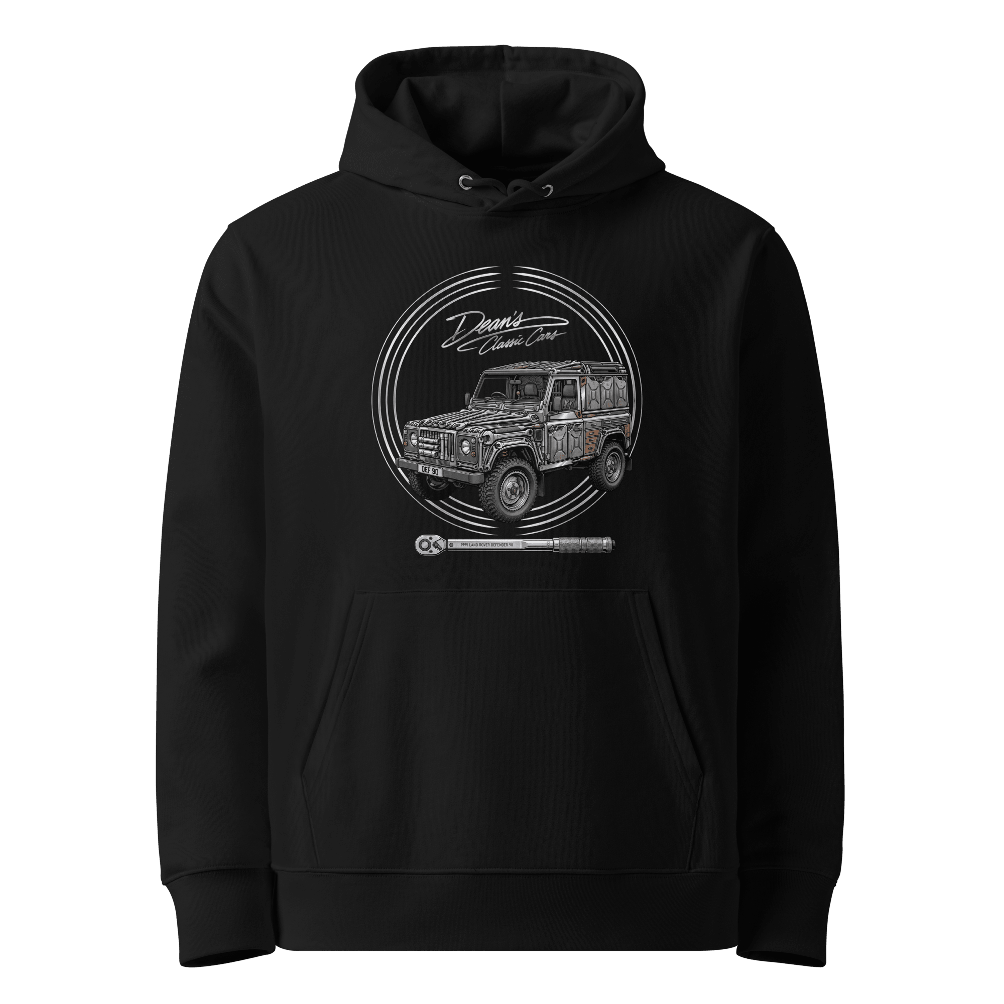 Defender Ninety Jerry Can Hoodie - Dean's Classic Cars