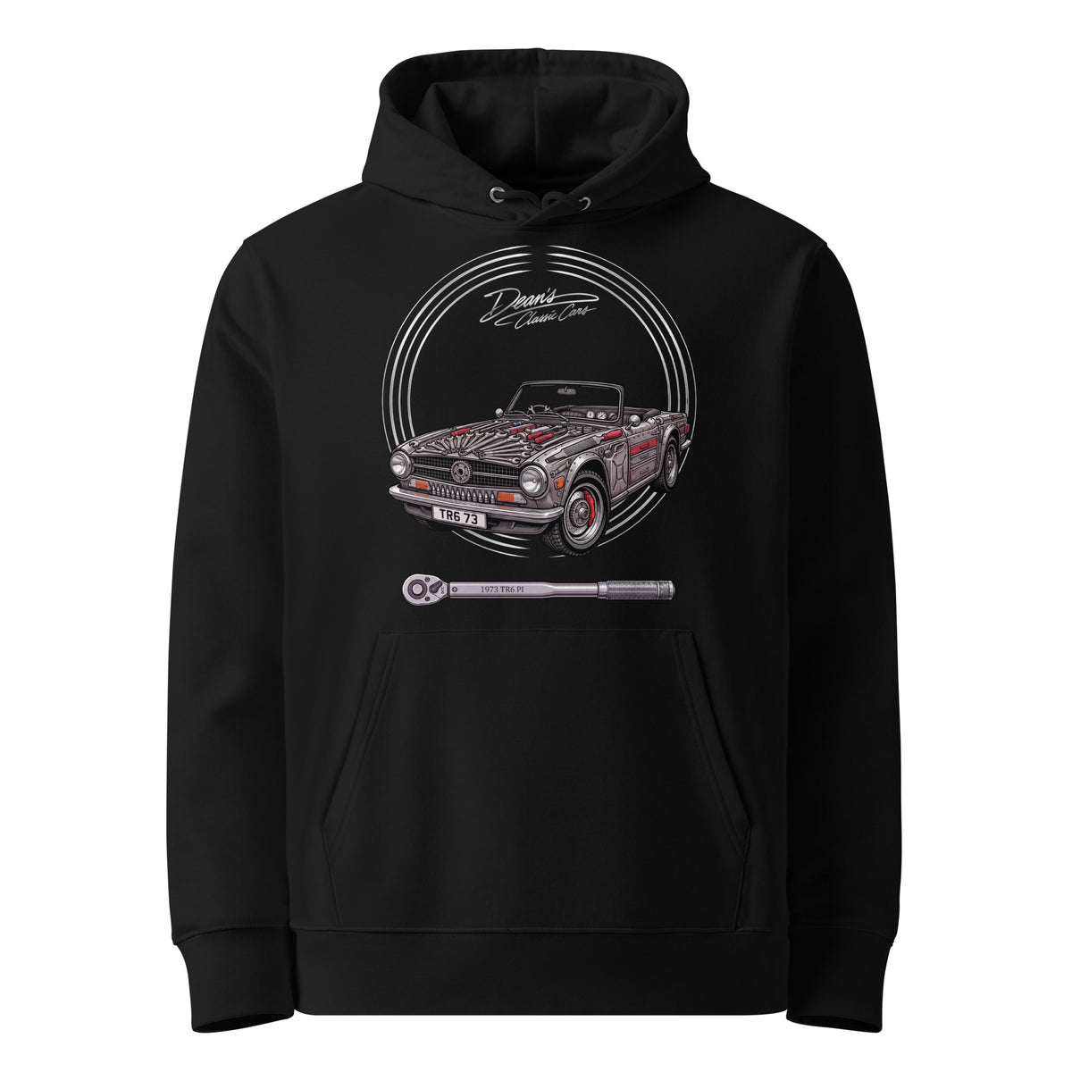 TR6 PI Spark Plug Hoodie - Dean's Classic Cars