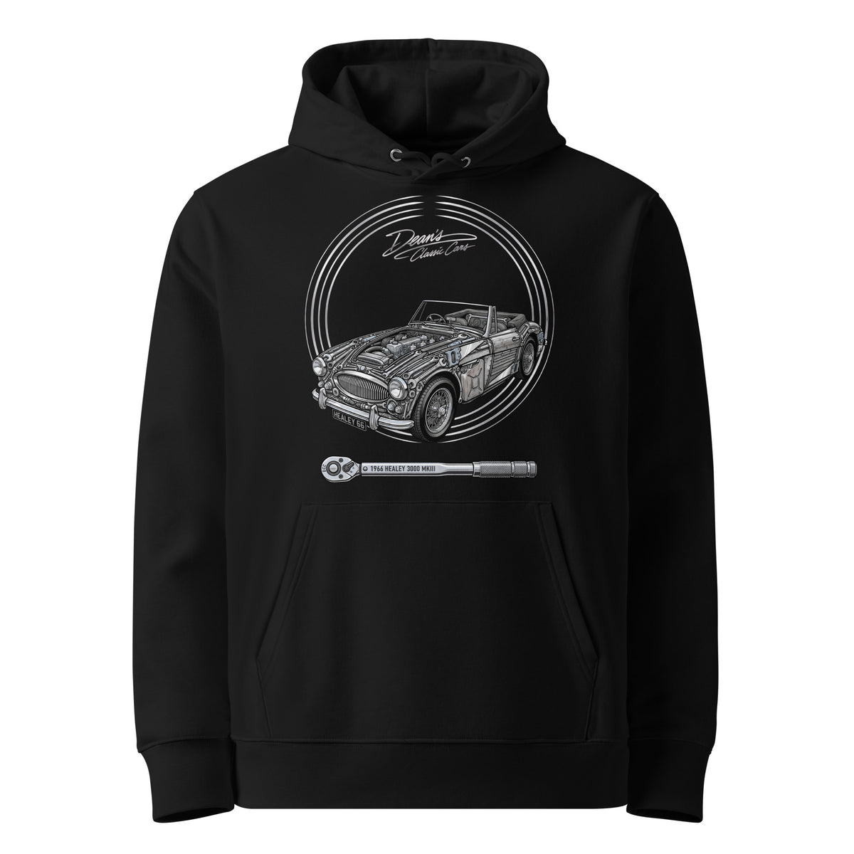 3000 MkIII Wire Spoke Hoodie - Dean's Classic Cars