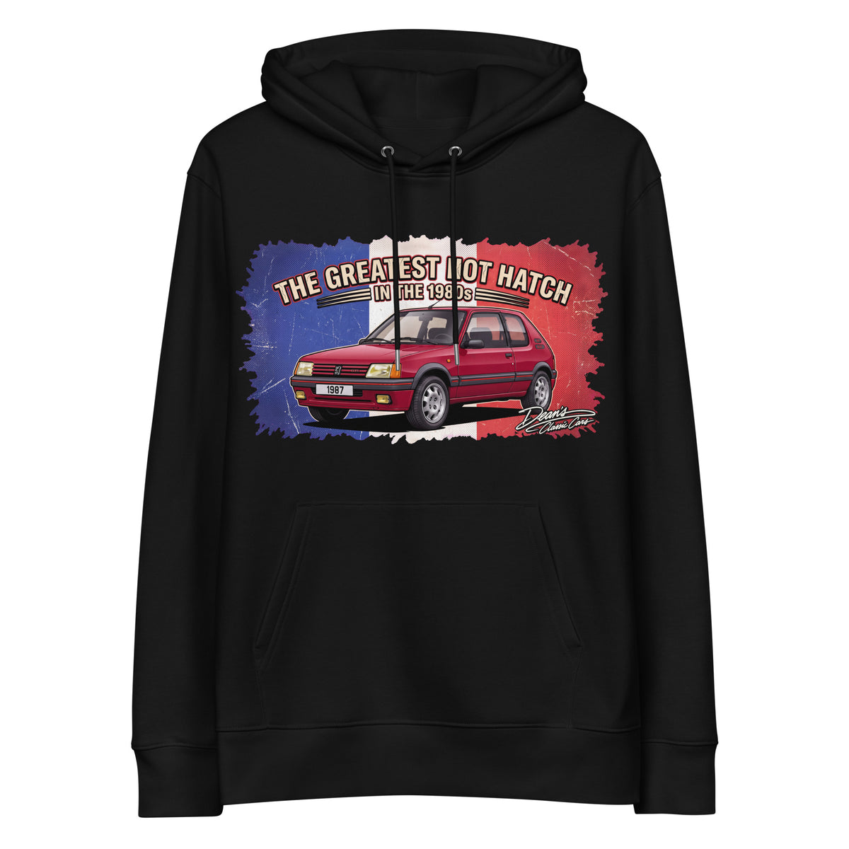 205 GTI Cherry Red Hoodie - Dean's Classic Cars