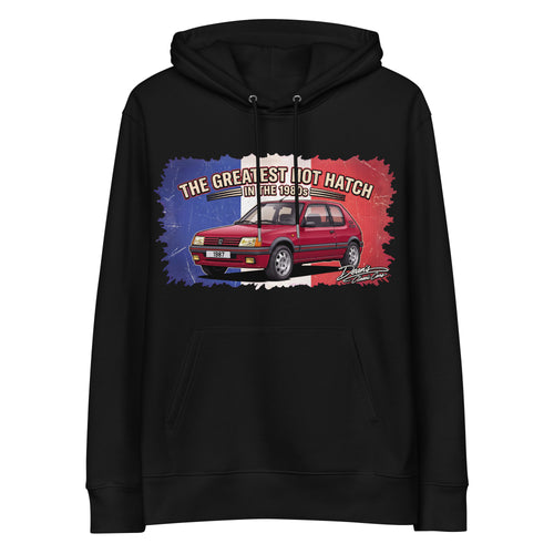 205 GTI Cherry Red Hoodie - Dean's Classic Cars