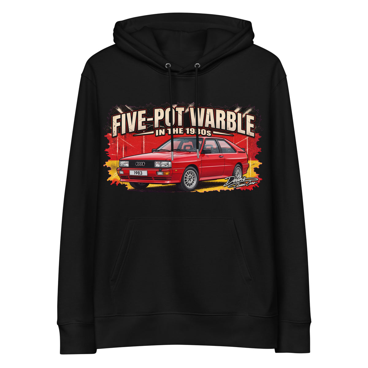 Quattro Coupe Tornado Red Hoodie - Dean's Classic Cars