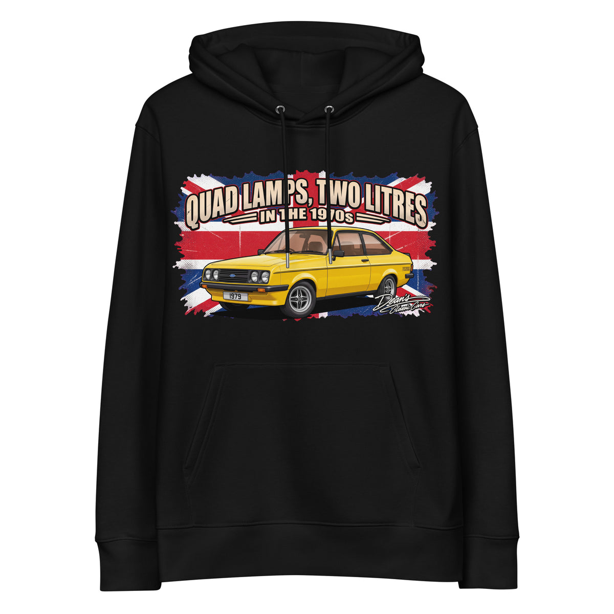 Escort RS2000 Signal Yellow Hoodie - Dean's Classic Cars