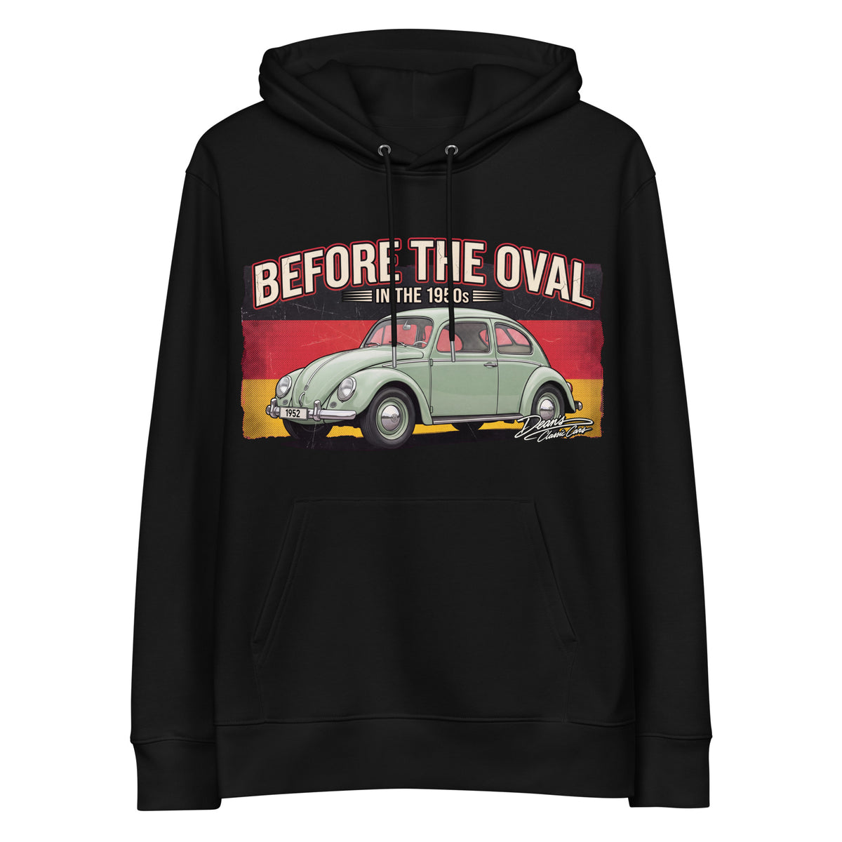 Beetle Split Pastel Green Hoodie - Dean's Classic Cars