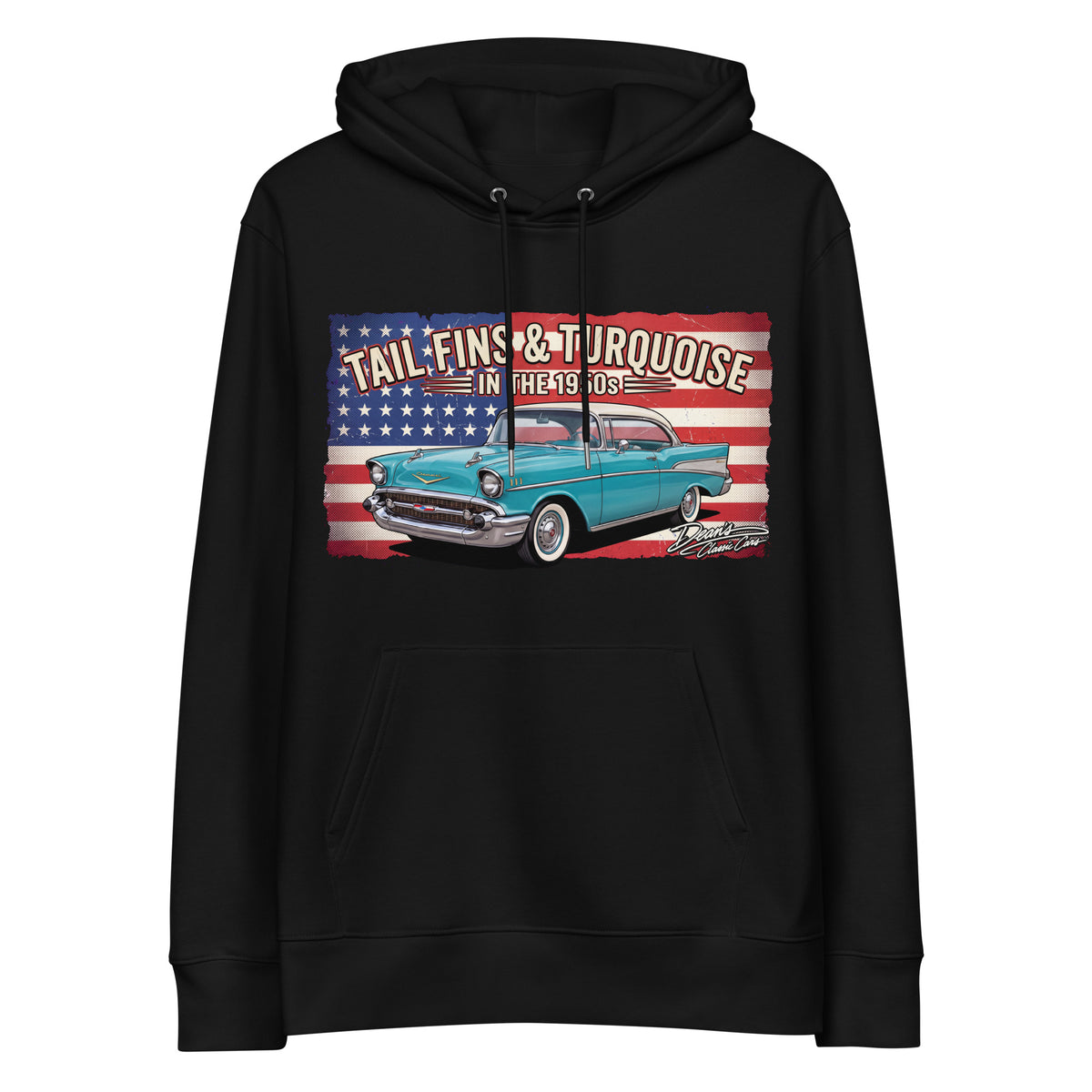 Bel Air Tropical Turquoise Hoodie - Dean's Classic Cars