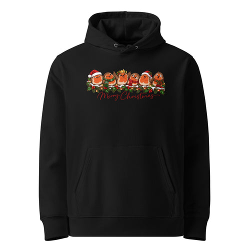 Robins on Holly Merry Christmas Hoodie - Ricki Robin
