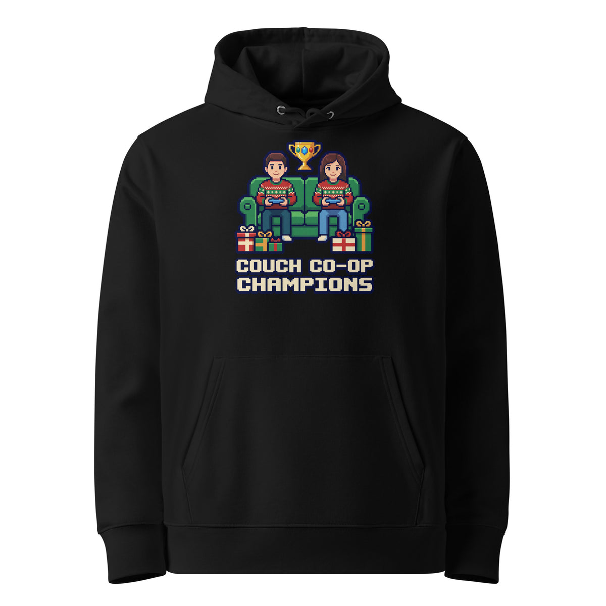 Couch Co-op Champions Christmas Hoodie - Ricki Robin