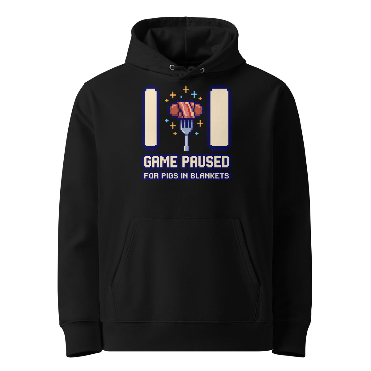 Game Paused For Pigs In Blankets Christmas Hoodie - Ricki Robin