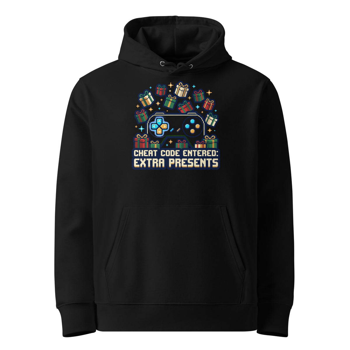 Cheat Code: Extra Presents Christmas Hoodie - Ricki Robin