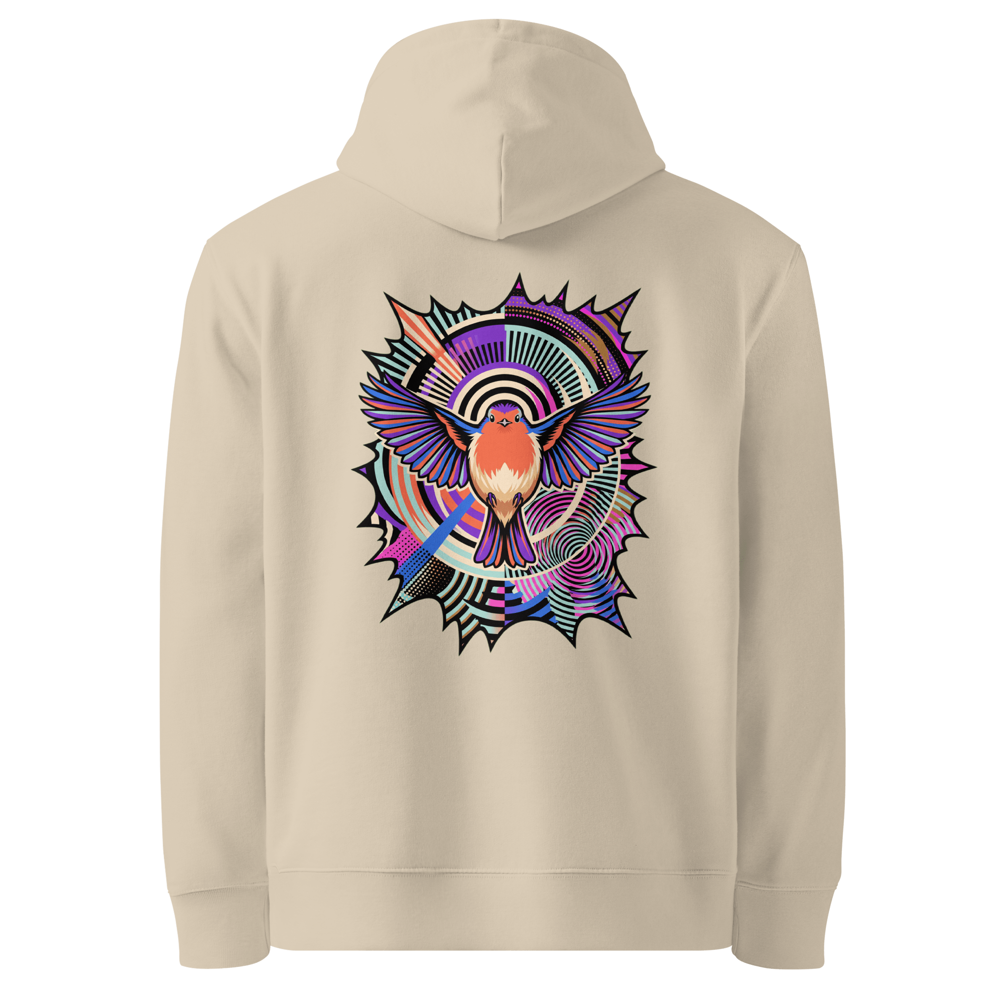 Starburst Wings Hoodie - Abstract Robin