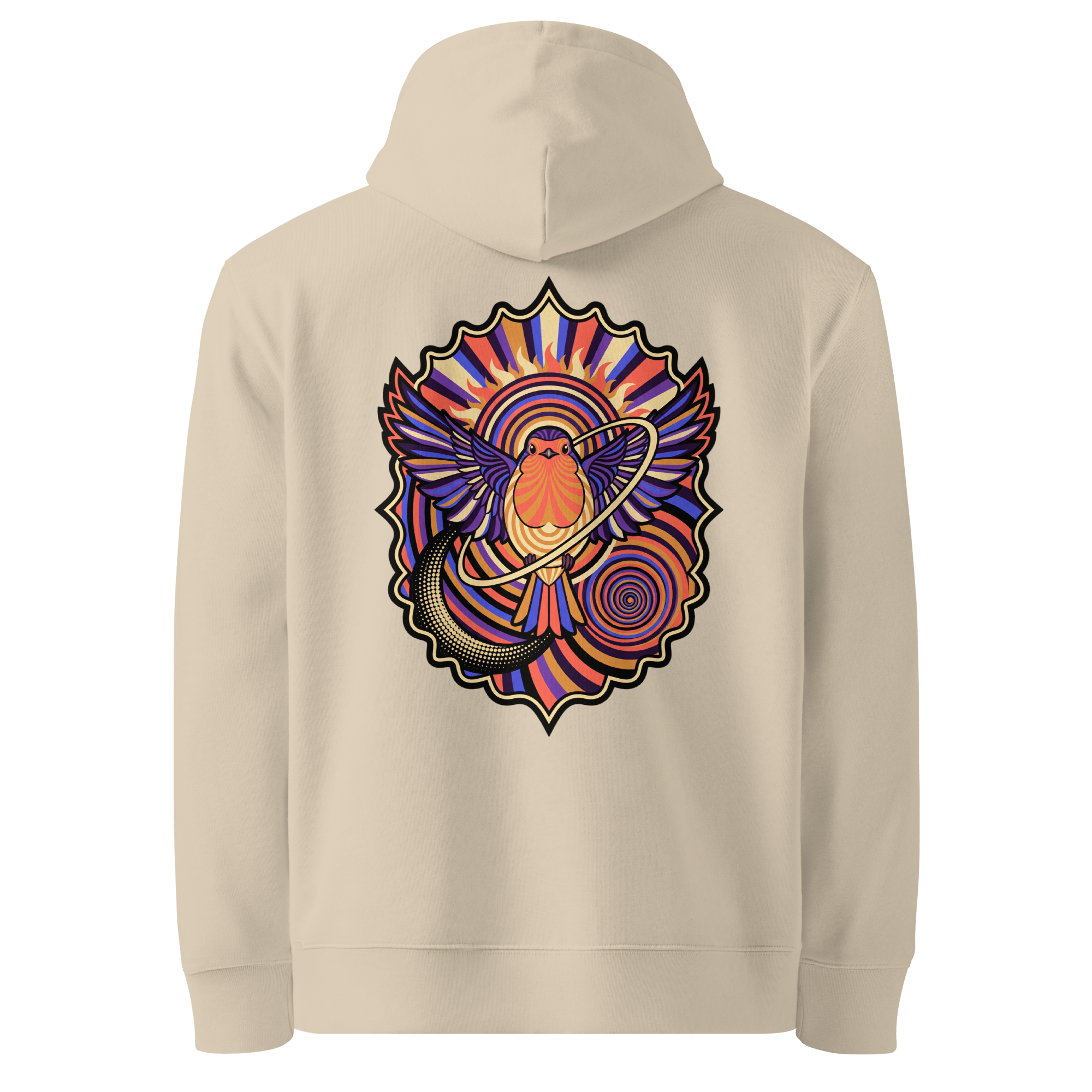 Gilded Medallion Hoodie - Abstract Robin
