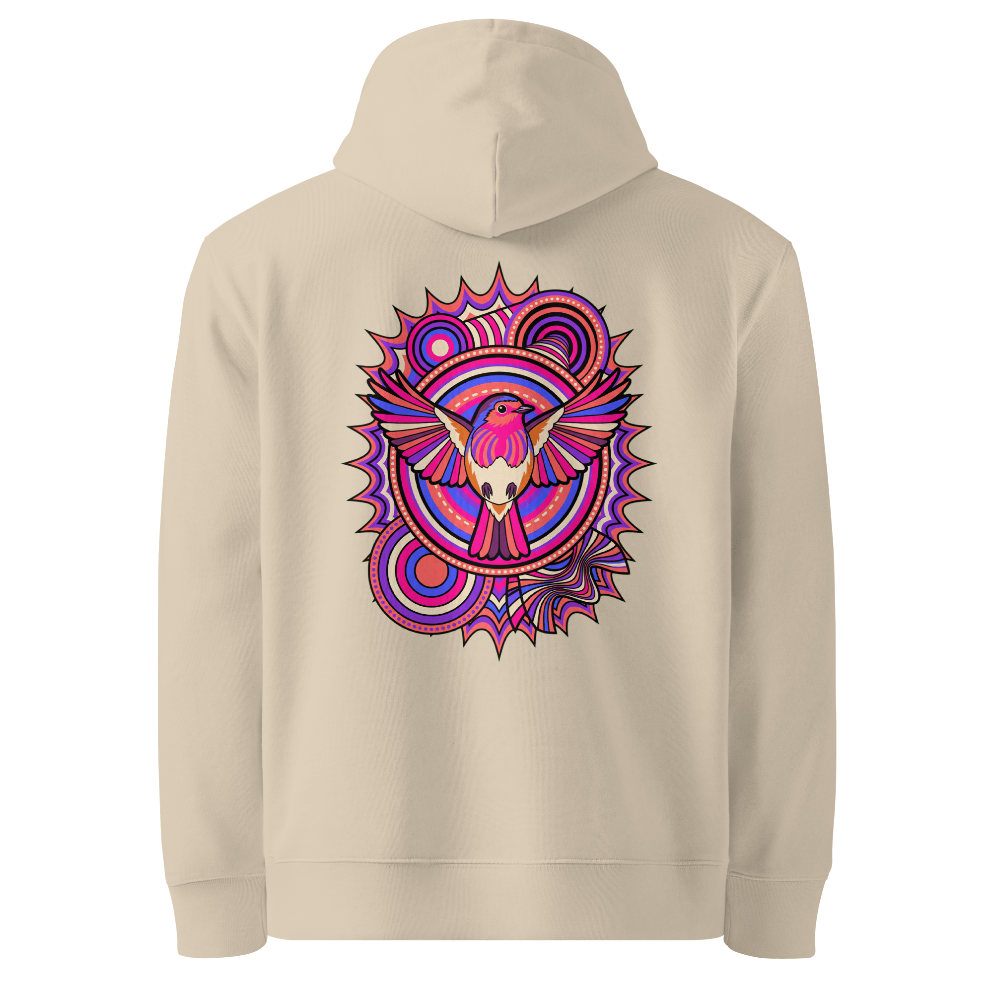 Kaleidoscope Totem Hoodie - Abstract Robin