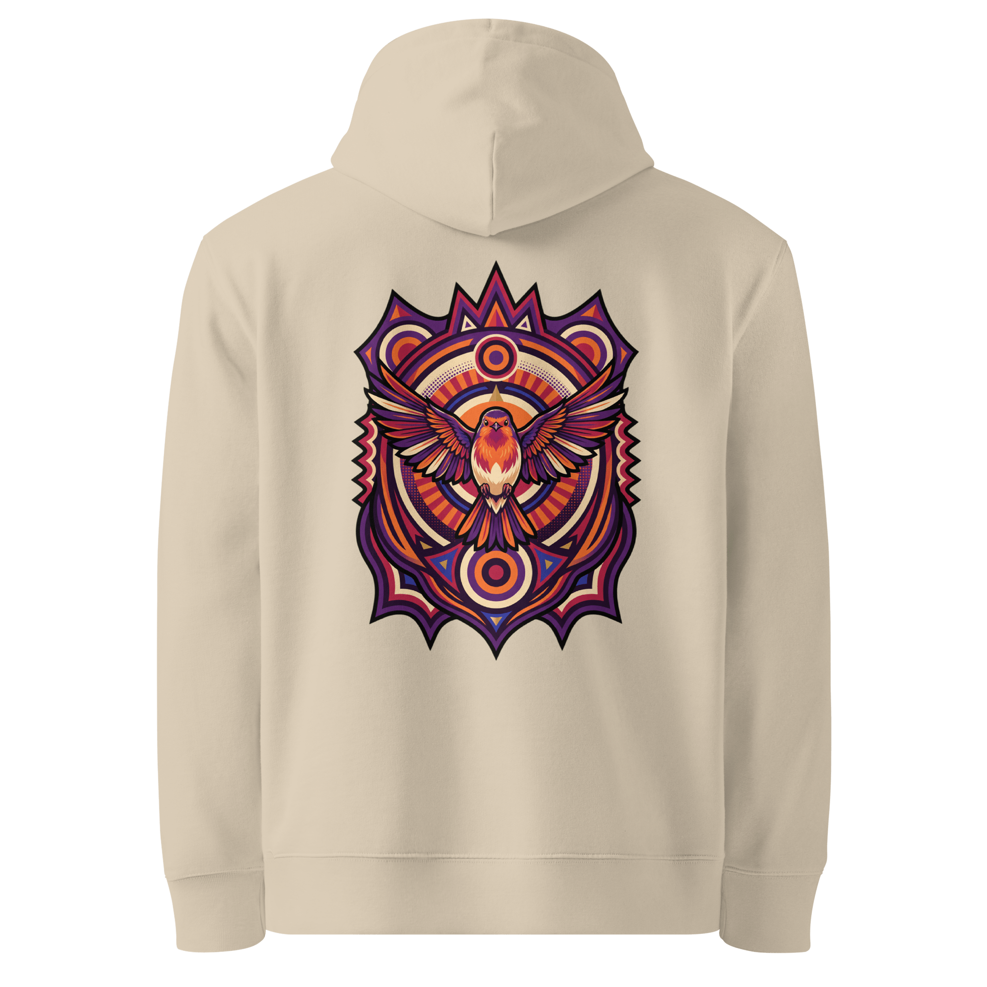 Totem Crest Hoodie - Abstract Robin