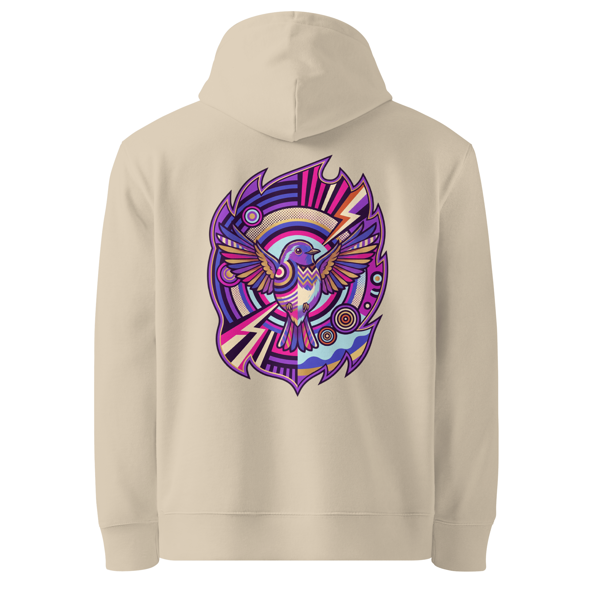 Cubist Wingspan Hoodie - Abstract Robin