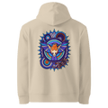 Azure Plume Crest Hoodie - Abstract Robin
