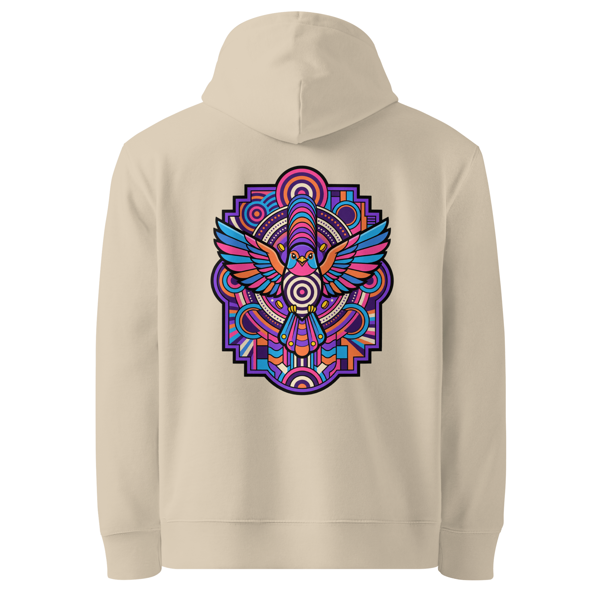 Cobalt Totem Hoodie - Abstract Robin