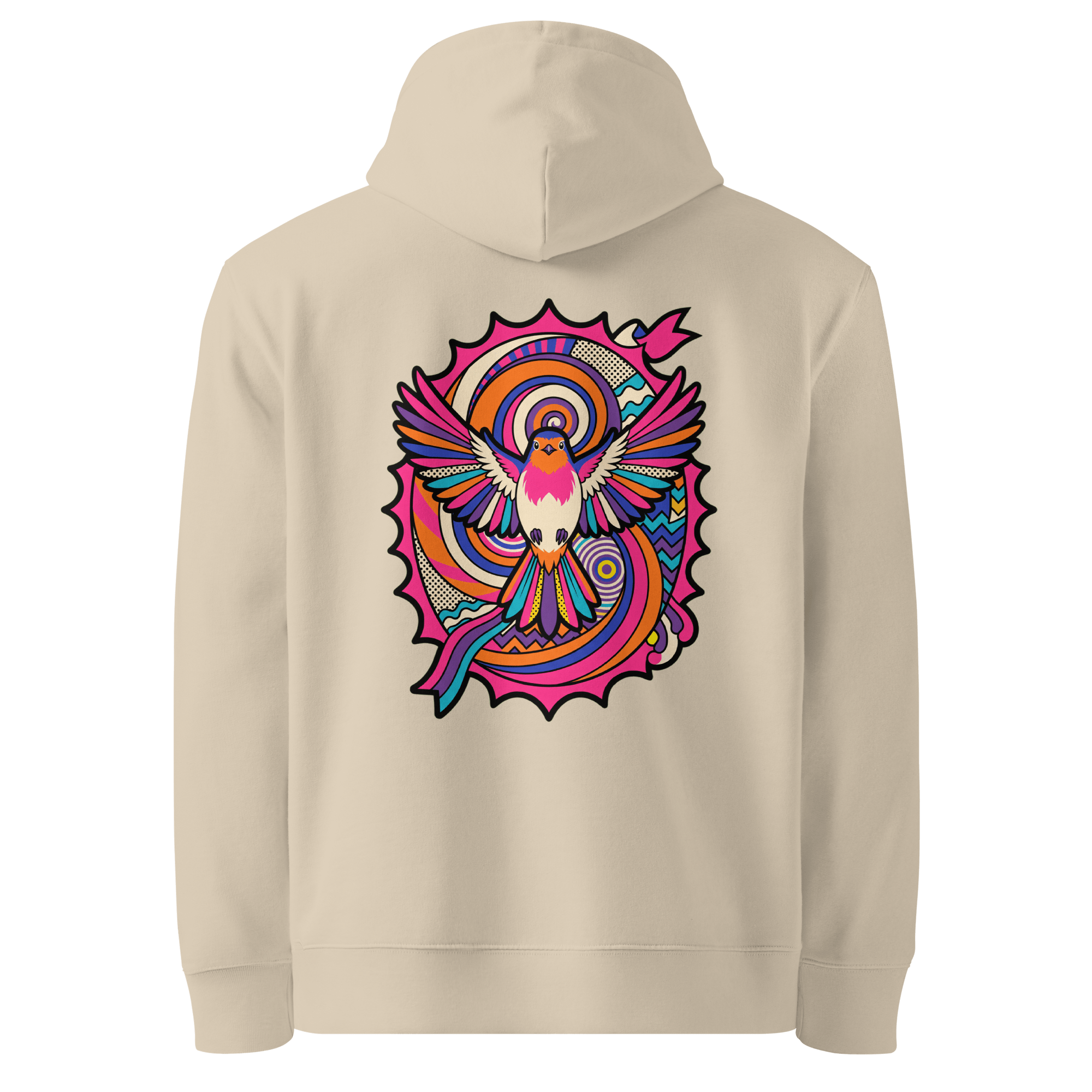 Comet Tail Hoodie - Abstract Robin