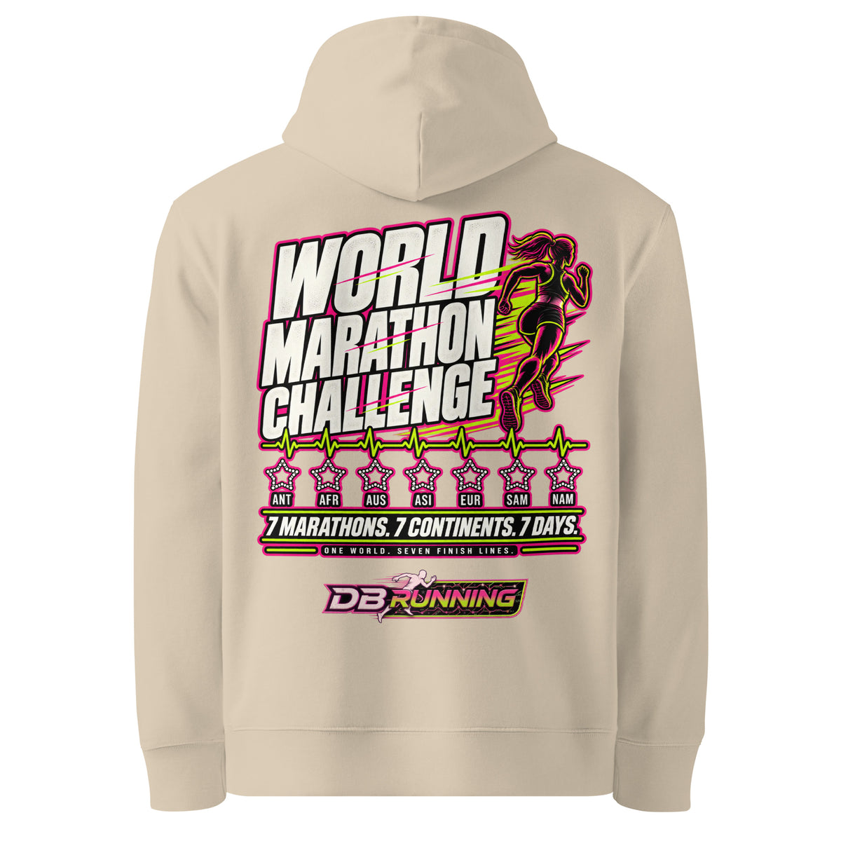 World Marathon Challenge Female - Hoodie - DB Running