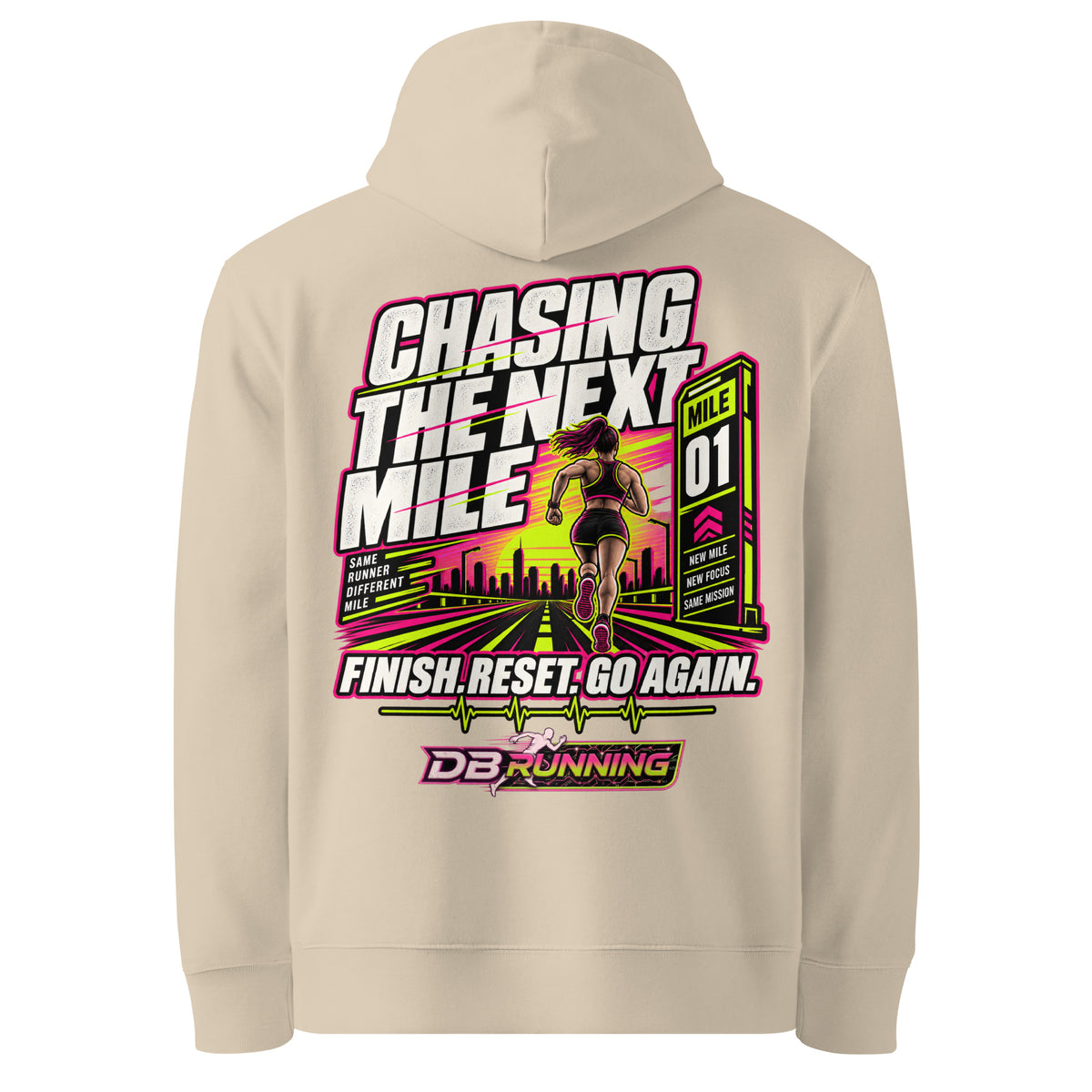 Chasing the Next Mile Female - Hoodie - DB Running